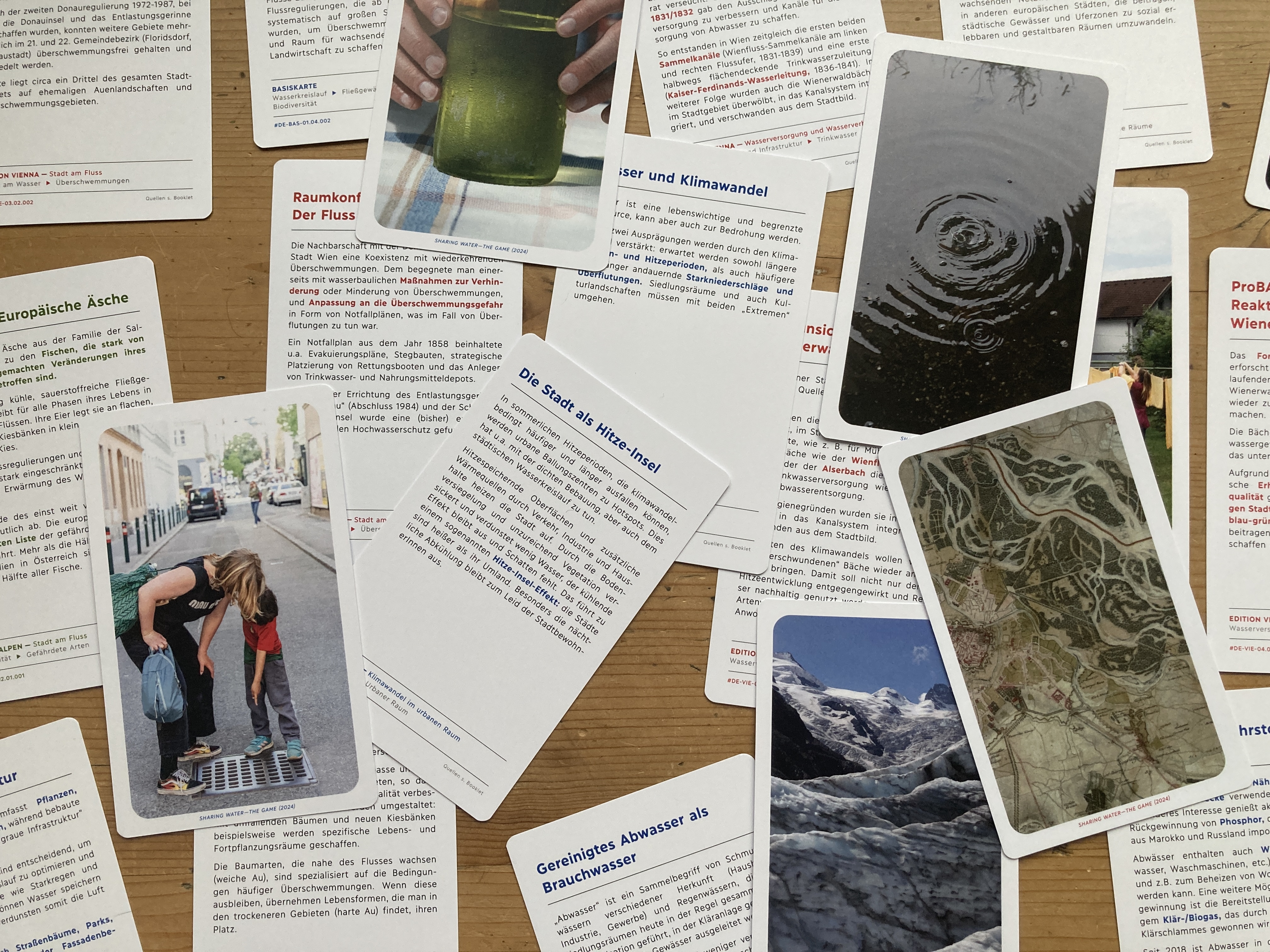 AQUATOR is an analogue, card-based knowledge game on interrelated water topics by One Body of Water, Vienna