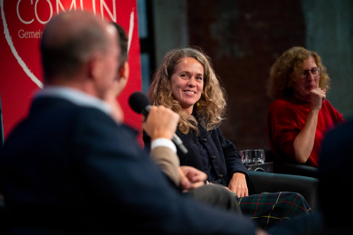 Regina Hügli at the panel of Konsumdialoge Wasser