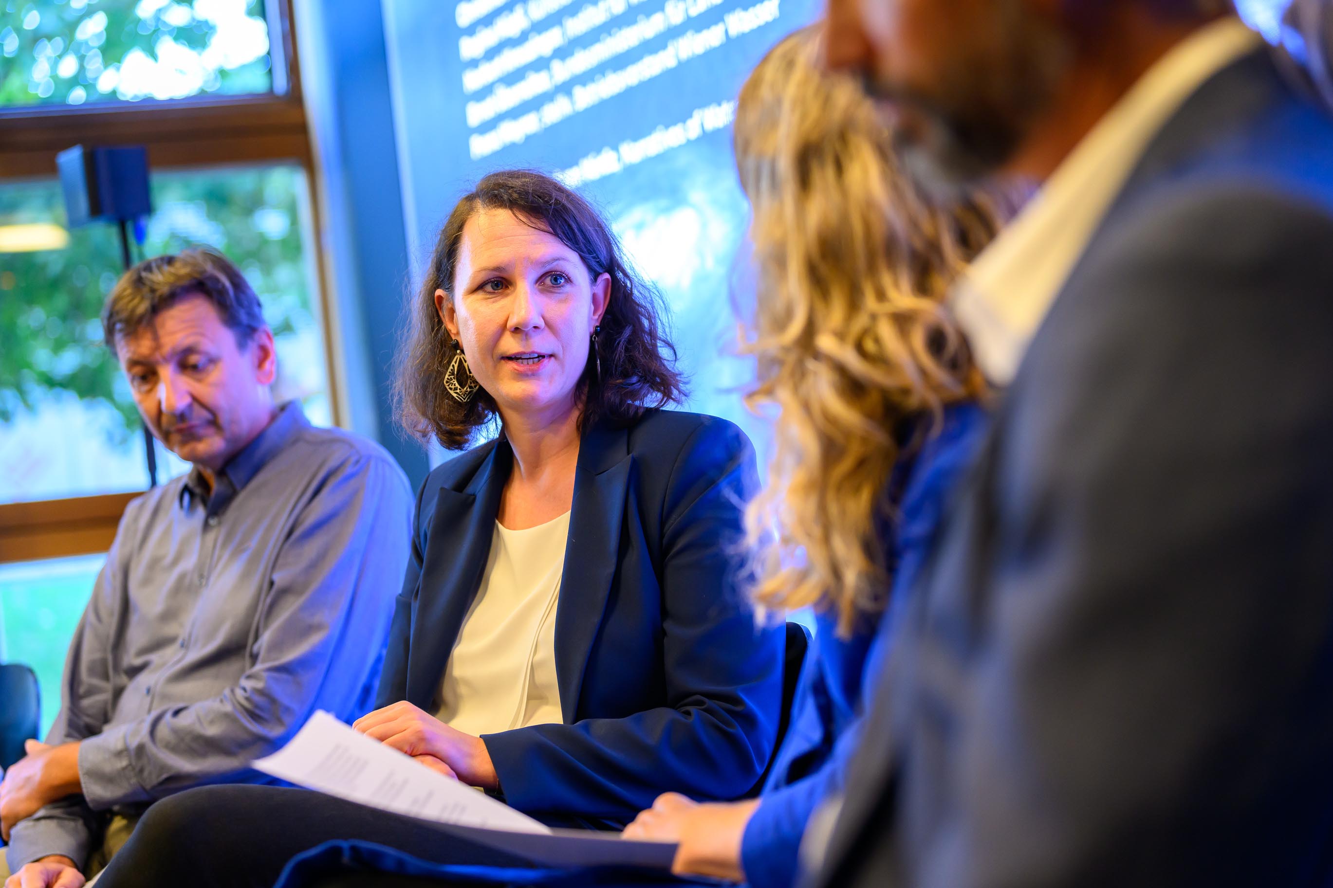 Christina Formanek at the interdisciplinary talk