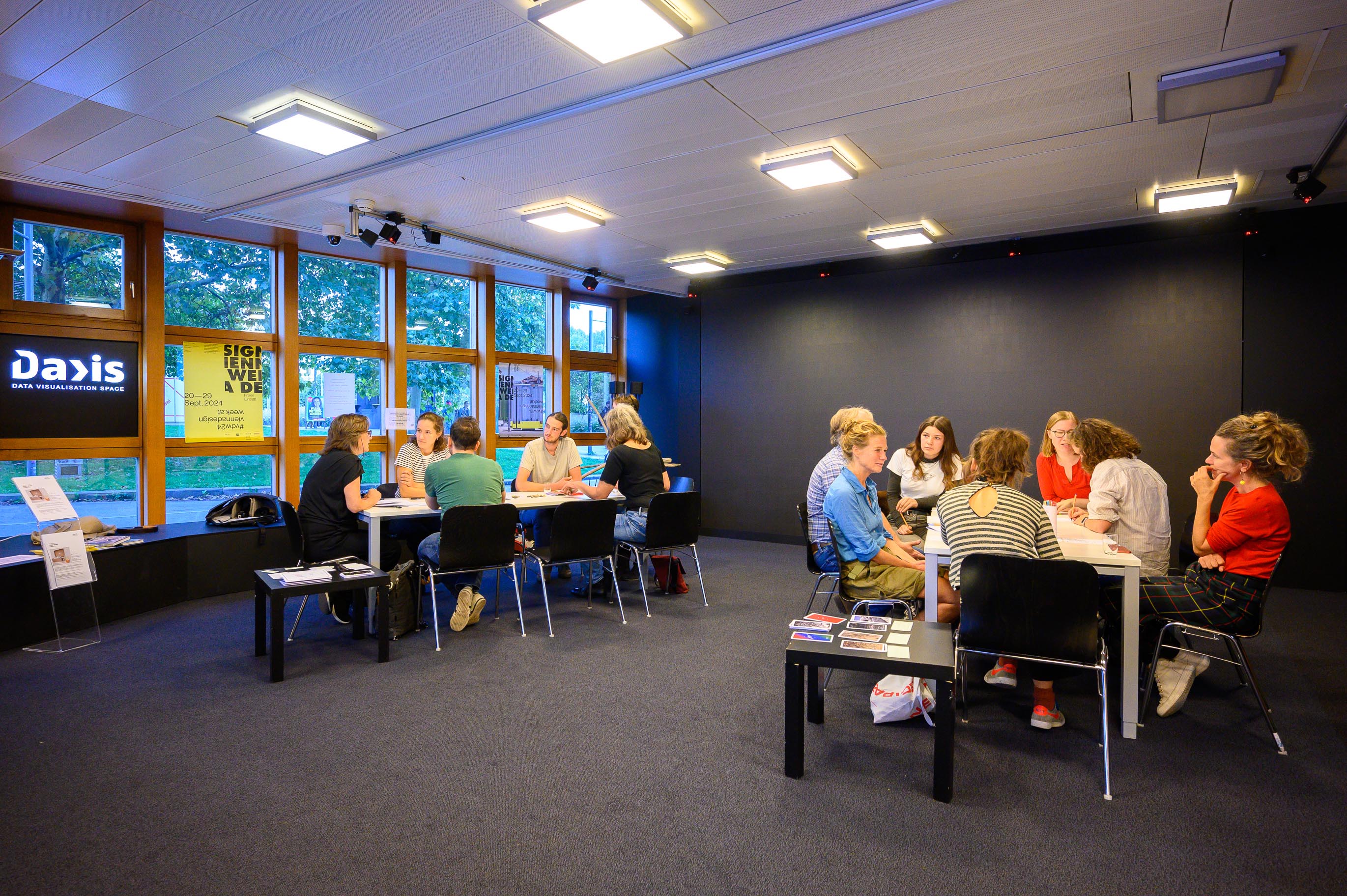 SHARING WATER game workshops of One Body of Water at DAVIS, Technical University Vienna, Vienna Design Week 2024.